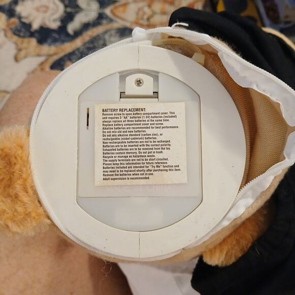 Vtg Chantilly Lace Animated Singing Amore Plush Teddy Bear Female Chef RARE READ - Picture 7 of 10